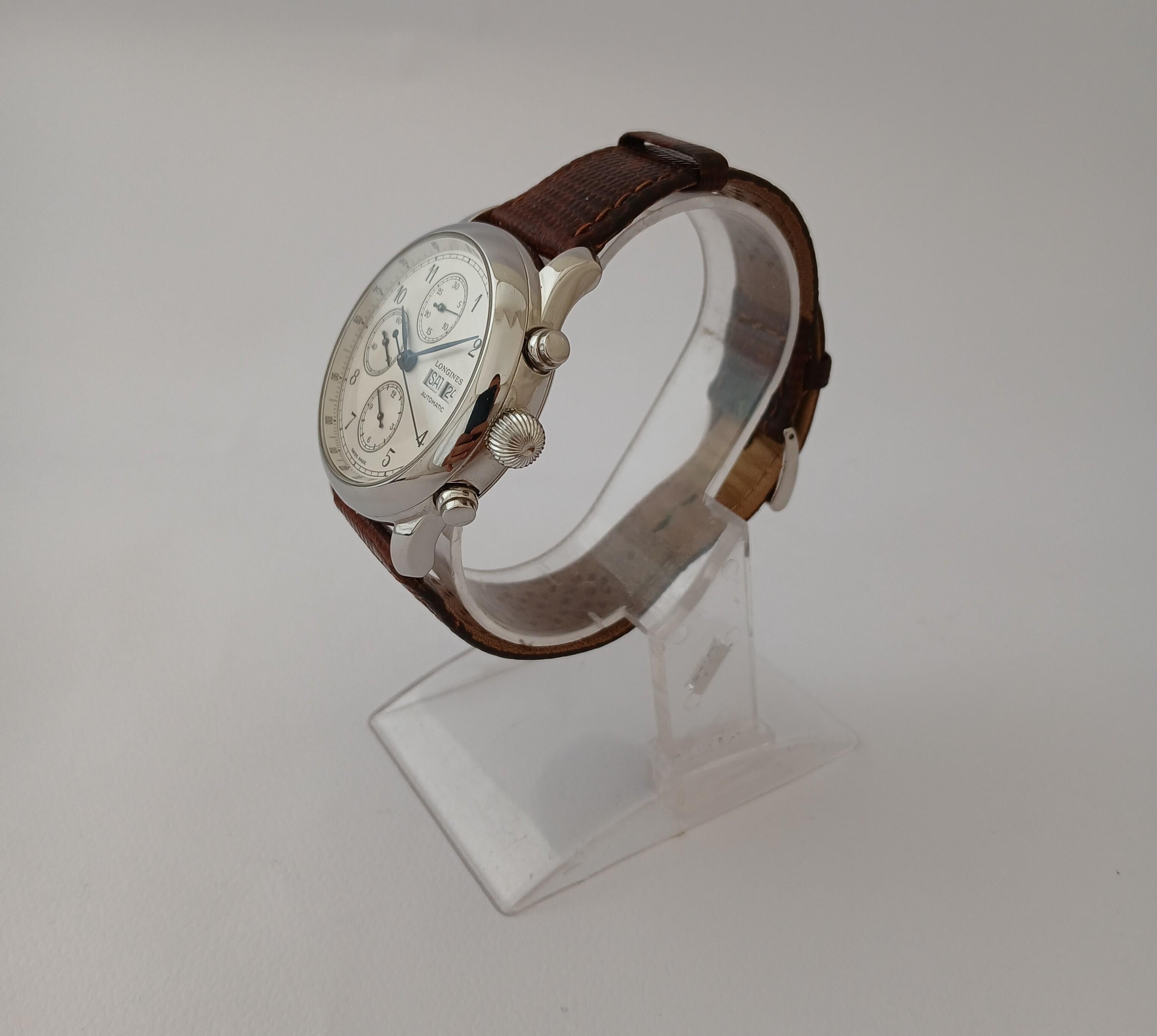 Longines Weems L674.1 Chronograph Automatik Limited Edition Herrenuhr im Angebot 7