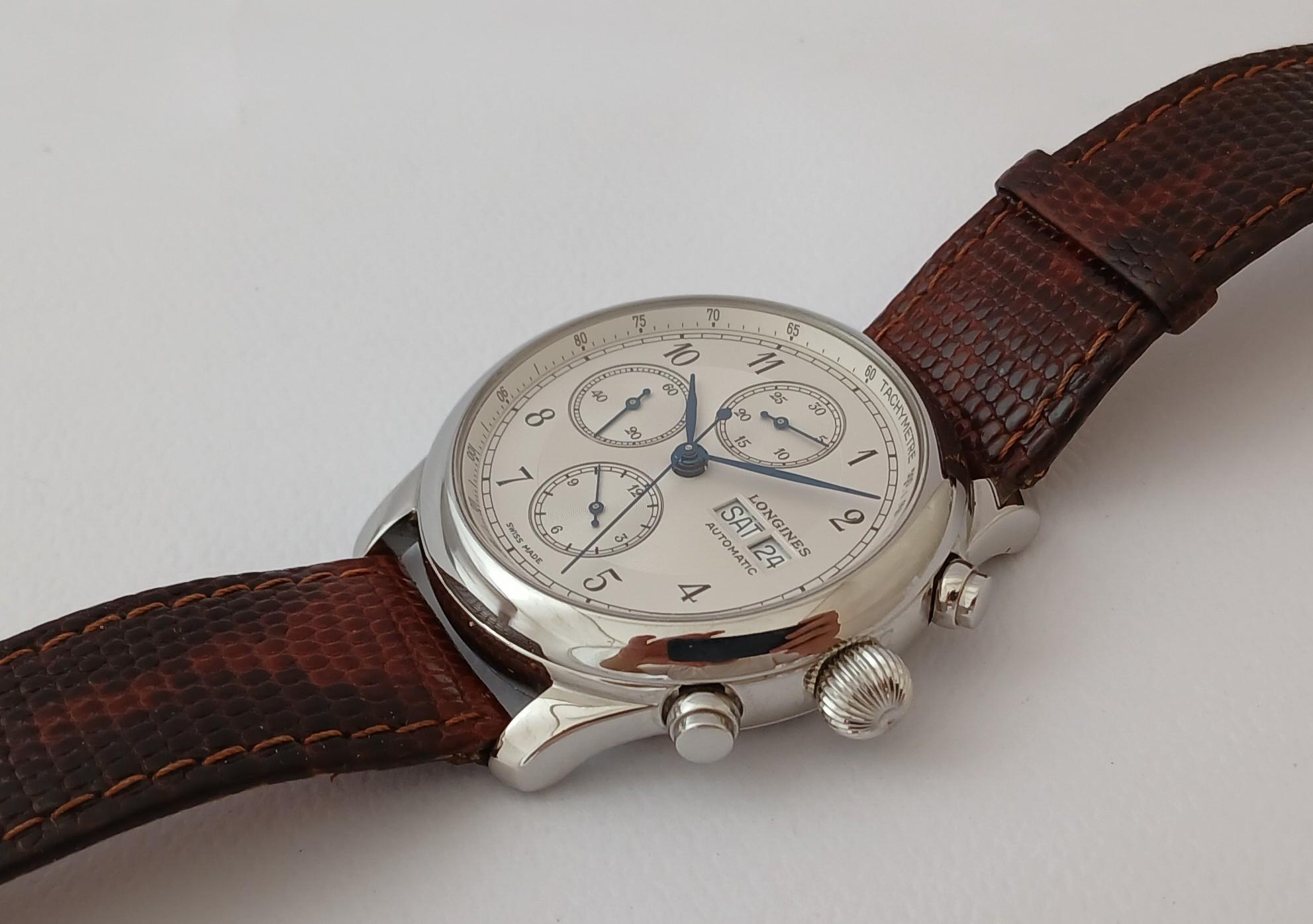 Longines Weems L674.1 Chronograph Automatik Limited Edition Herrenuhr im Angebot 9
