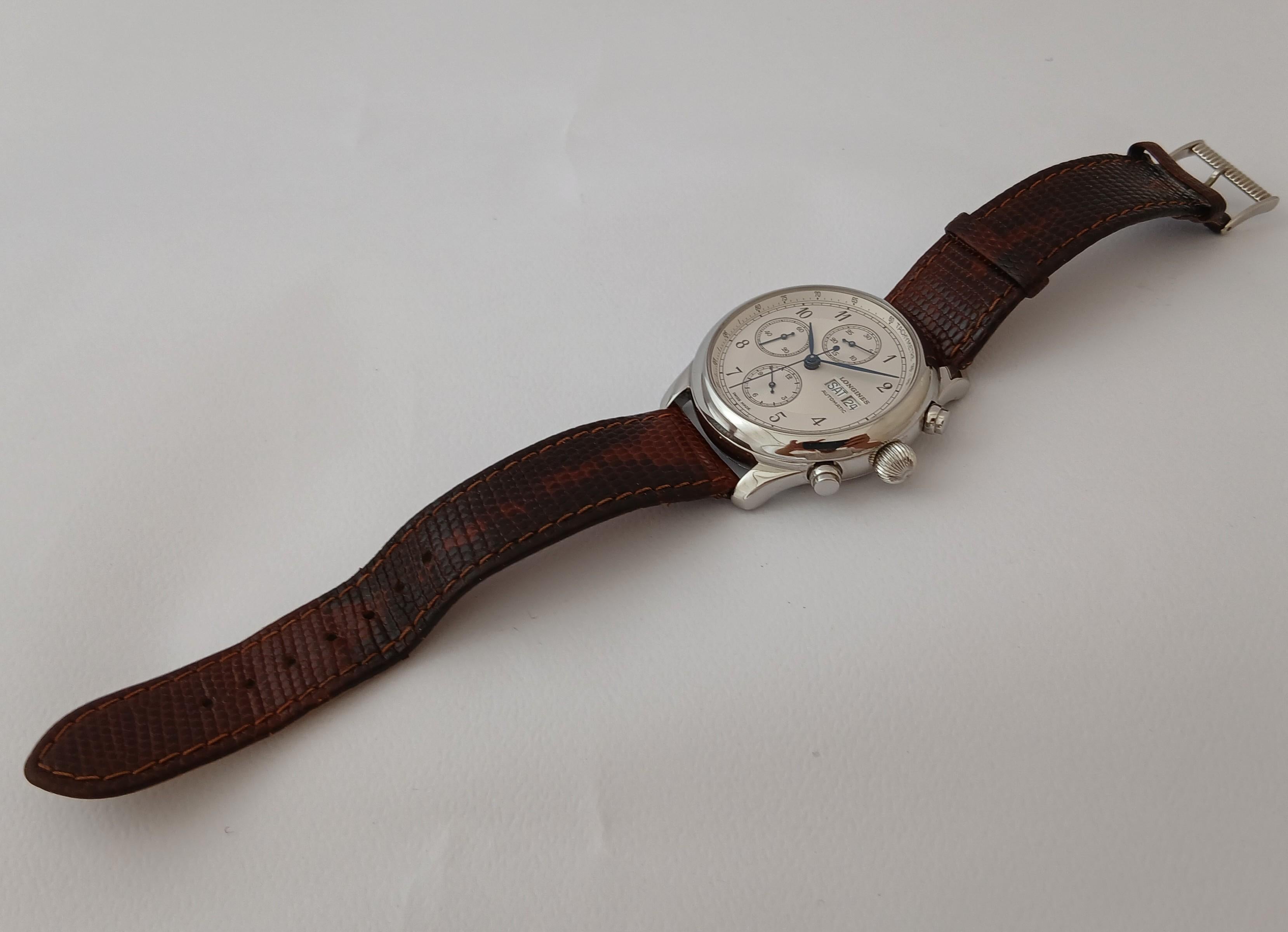 Longines Weems L674.1 Chronograph Automatik Limited Edition Herrenuhr im Angebot 2