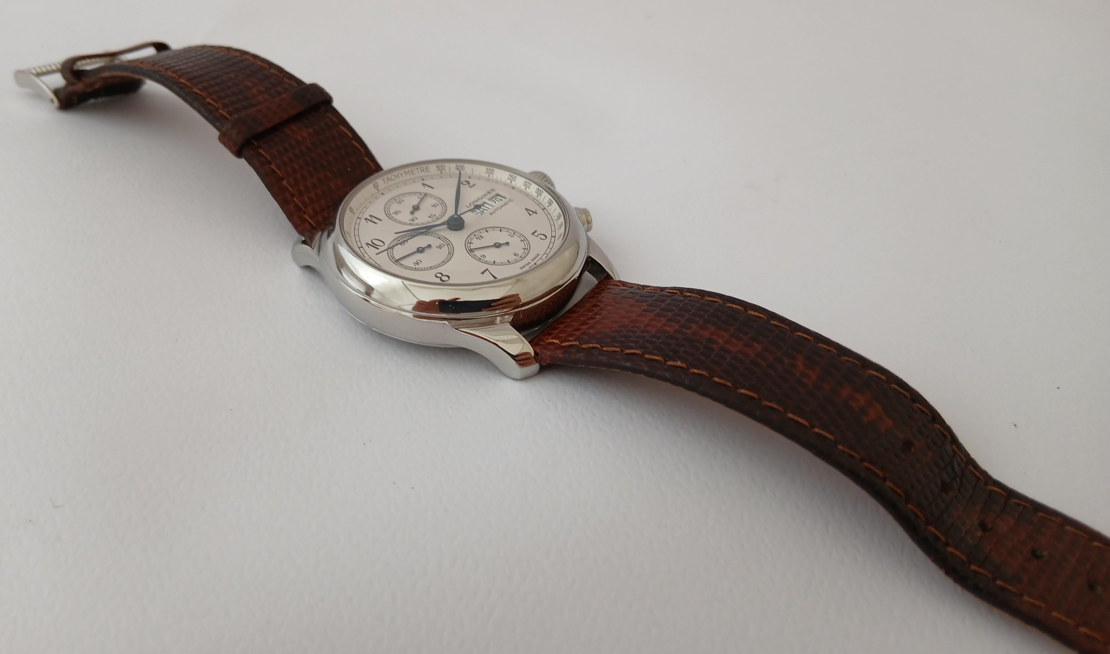 Longines Weems L674.1 Chronograph Automatik Limited Edition Herrenuhr im Angebot 3