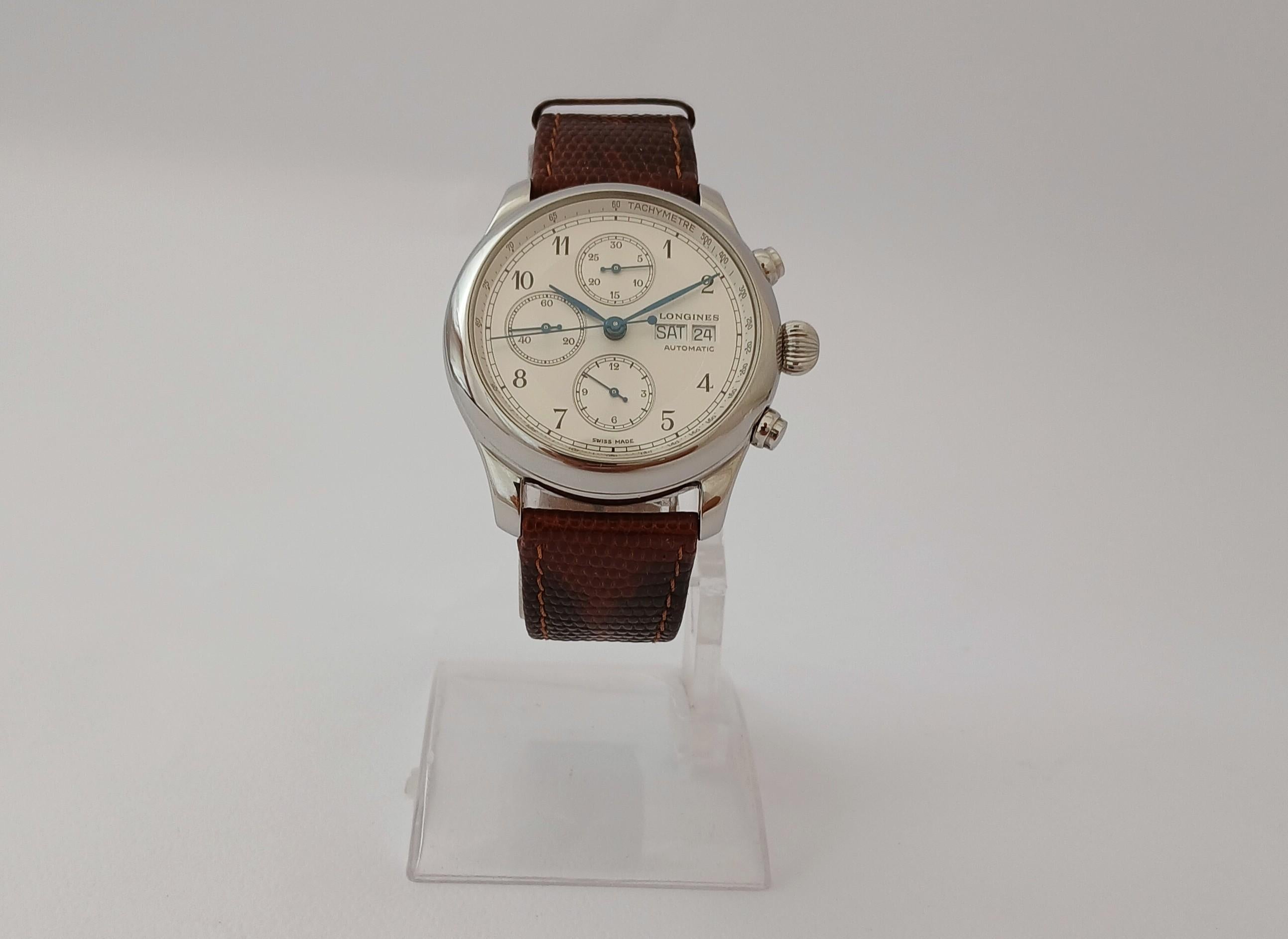 Longines Weems L674.1 Chronograph Automatik Limited Edition Herrenuhr im Angebot 5