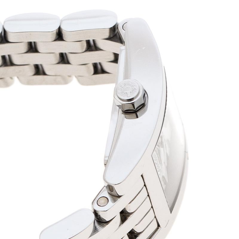 Longines White Stainless Steel Dolce Vita L5.161.4 Women's Wristwatch 16 mm In Good Condition In Dubai, Al Qouz 2