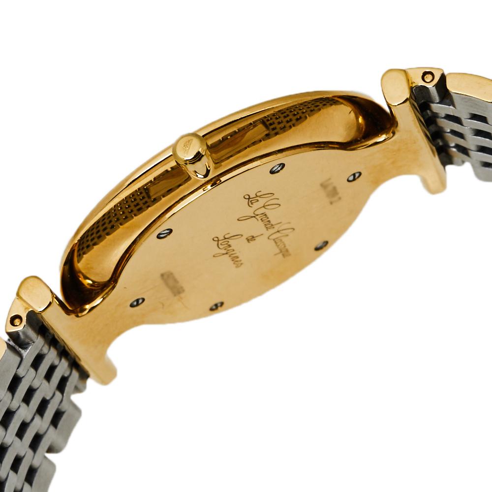 Longines White Two-Tone Stainless Steel La Grande De Men's Wristwatch 33 mm 3