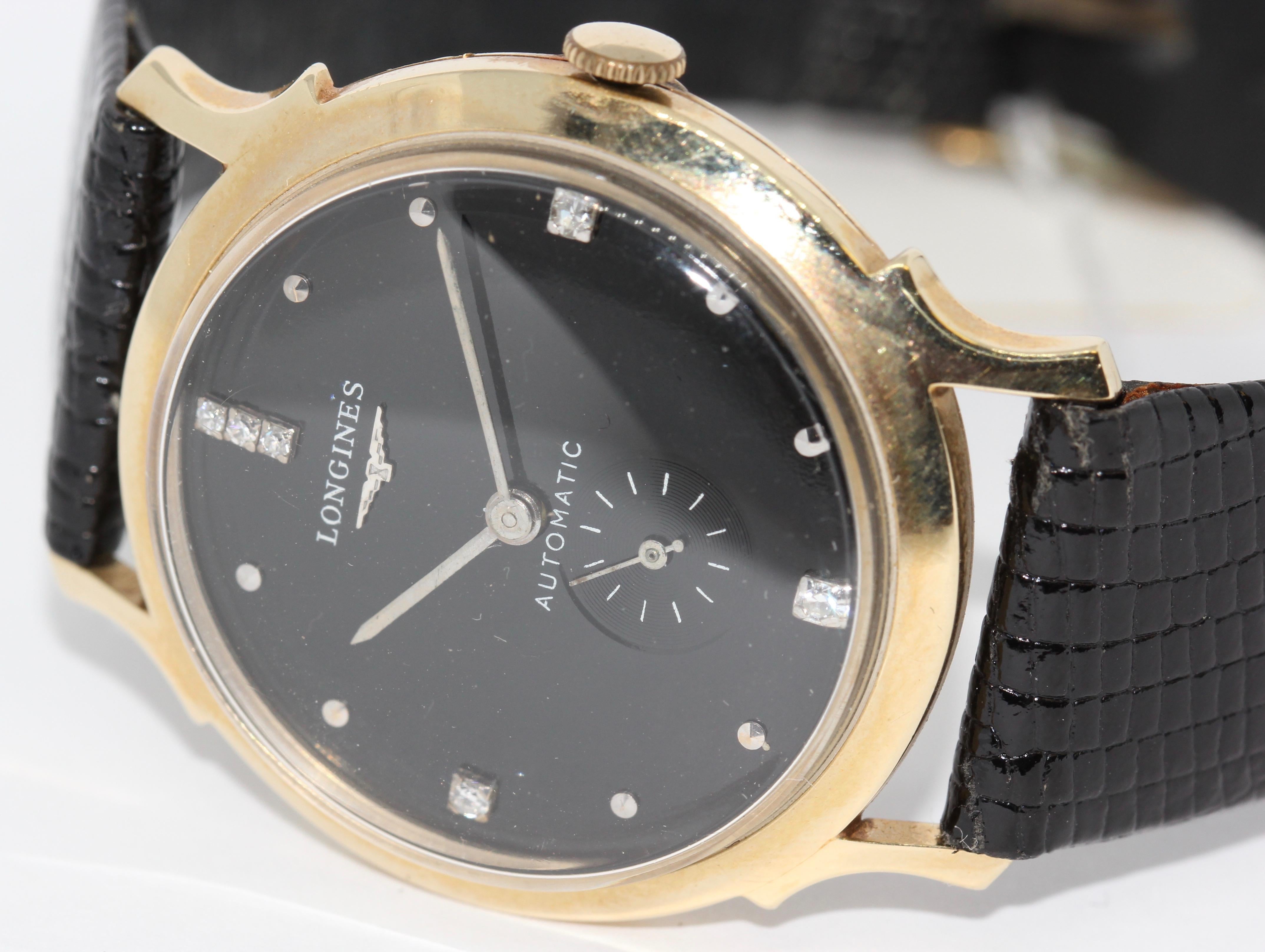 longines wittnauer 14k gold watch