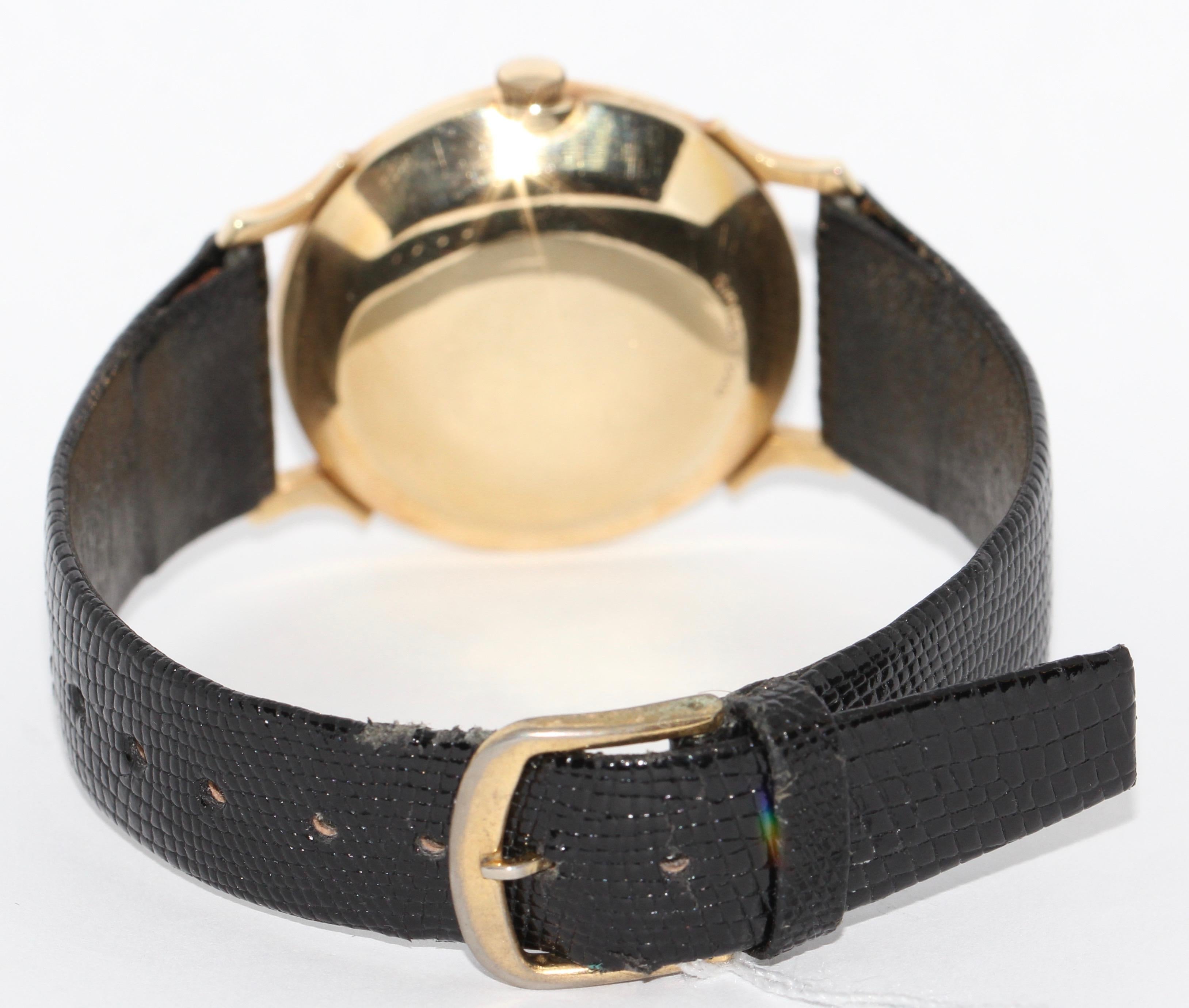 longines wittnauer 14k gold watch