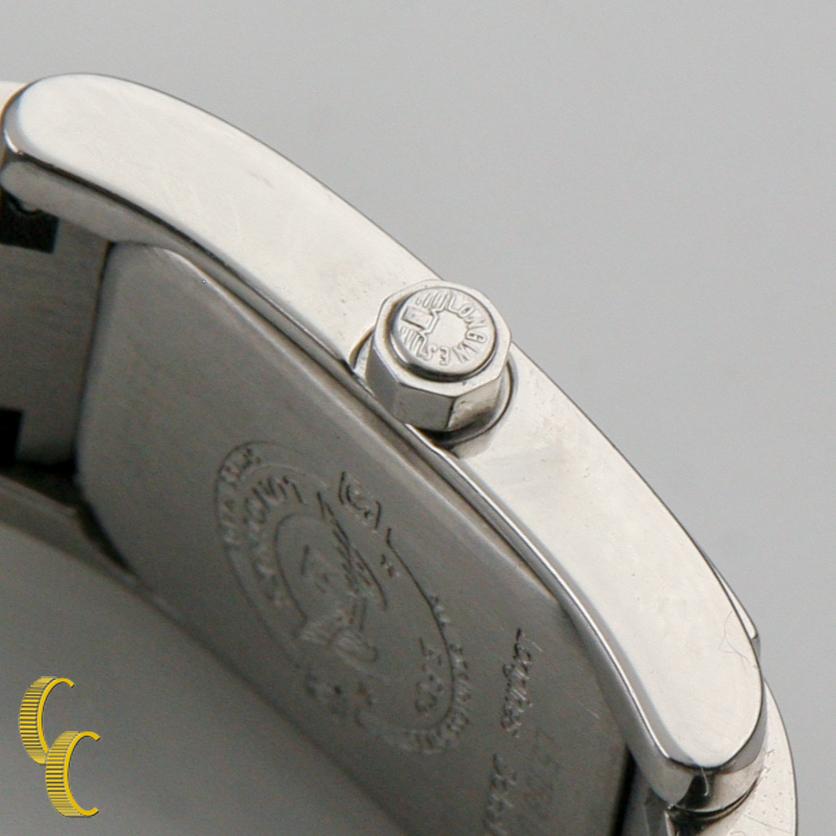 Modern Longines Women's Stainless Steel Dolce Vita Quartz Watch Diamond Dial & Bezel For Sale