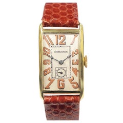 Longines Gelbgold Art Deco Armbanduhr