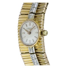 Longines Yellow Gold Diamond Set Vintage Ladies Cocktail Watch 233