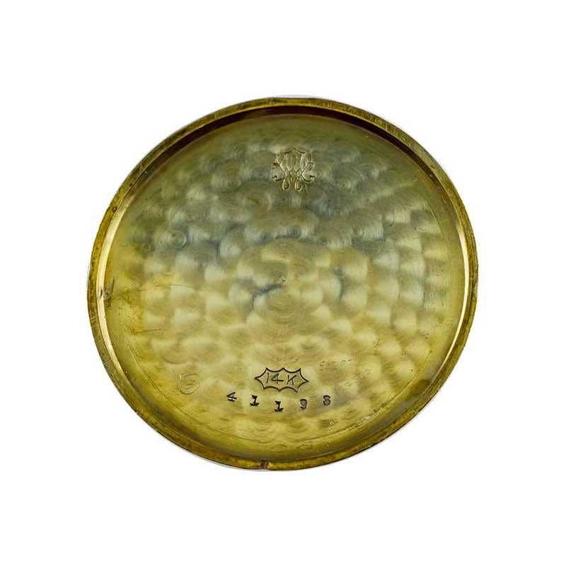 Longines Yellow Gold Enamel Art Deco Oversized Pocket Manual Watch, 1919 8