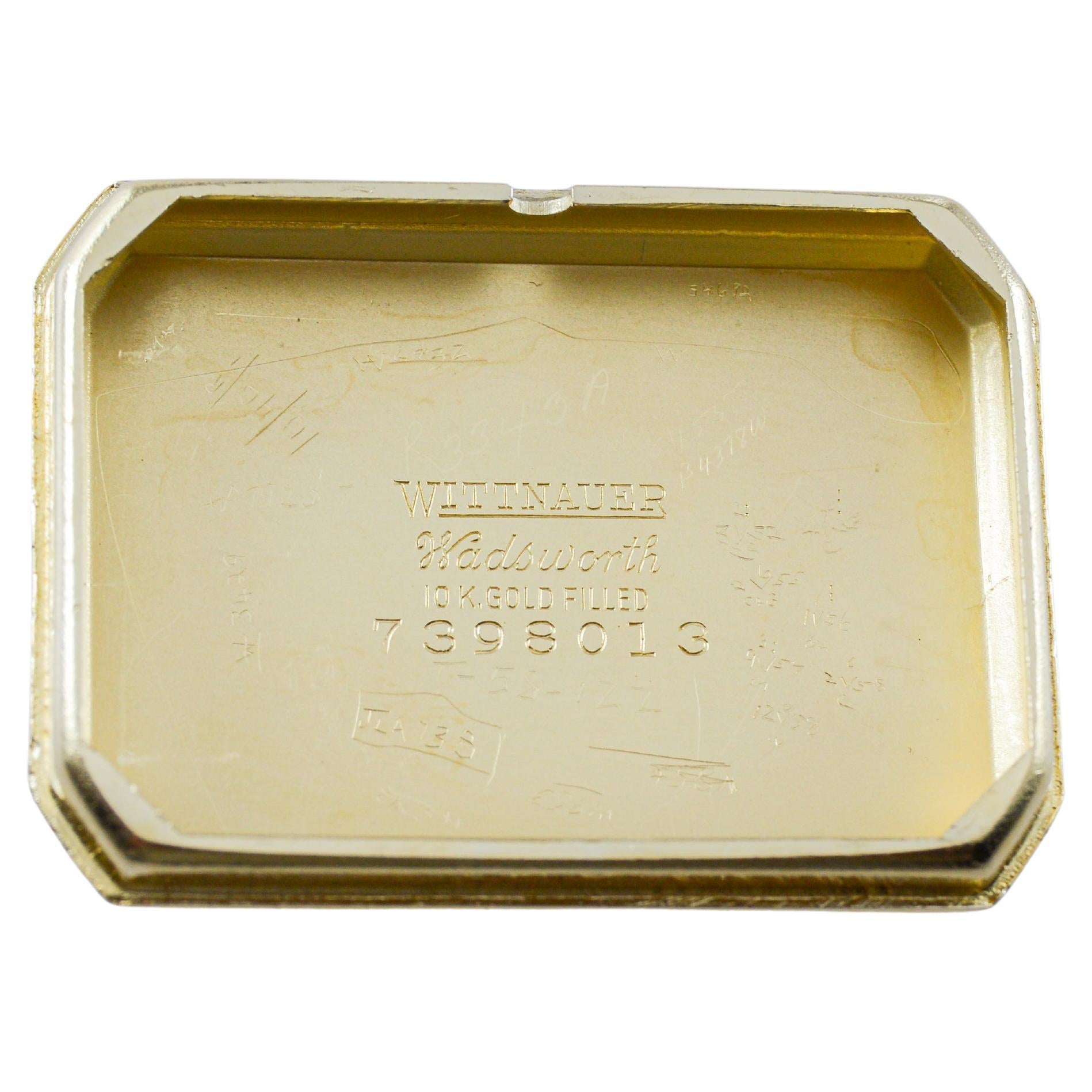 Reloj Longines Art Déco relleno de oro amarillo en venta 12