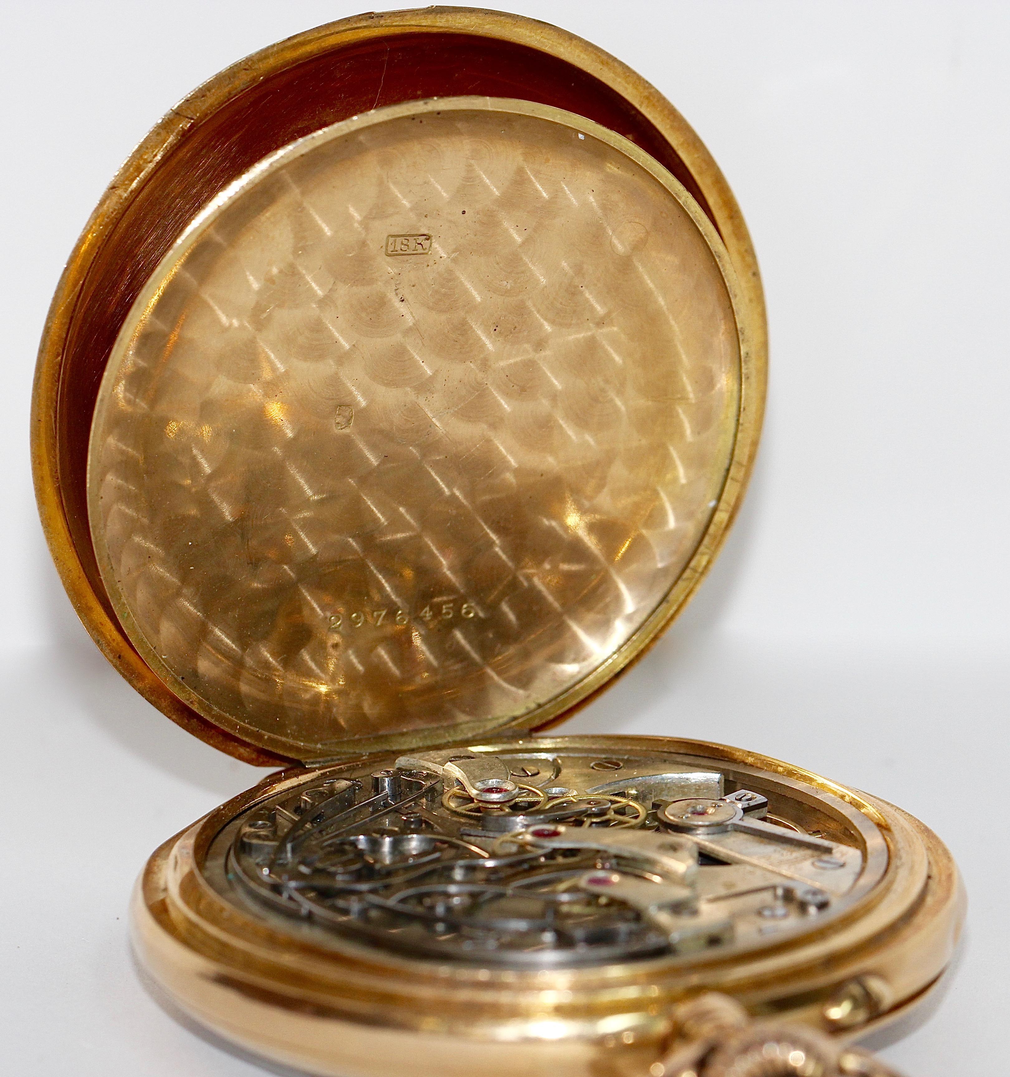Longines Yellow Gold Pocket Watch   In Fair Condition For Sale In Berlin, DE