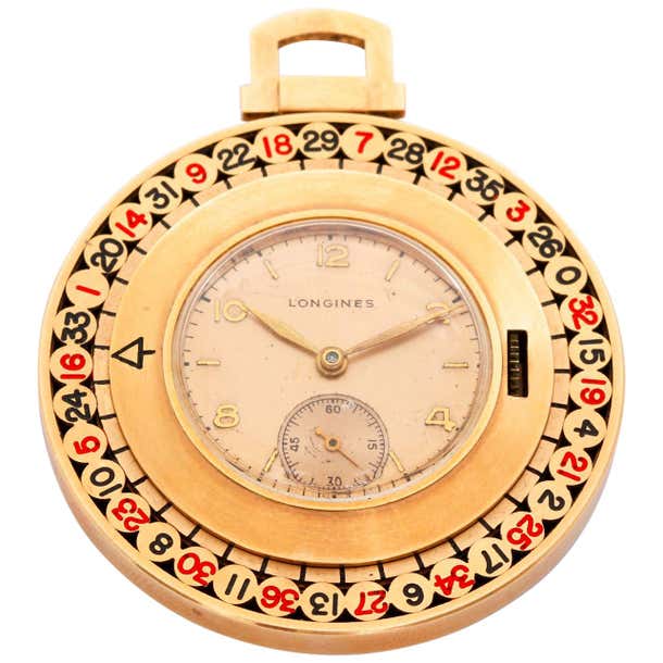 Longines Yellow Gold Roulette Manual Pocket Watch at 1stDibs | roulette ...