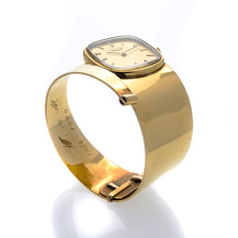 longines gold watch 1970