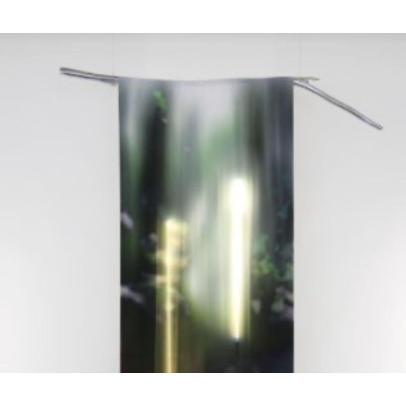 Post-Modern Longing for the Company of Trees Green Fabric Light by Batten and Kamp For Sale
