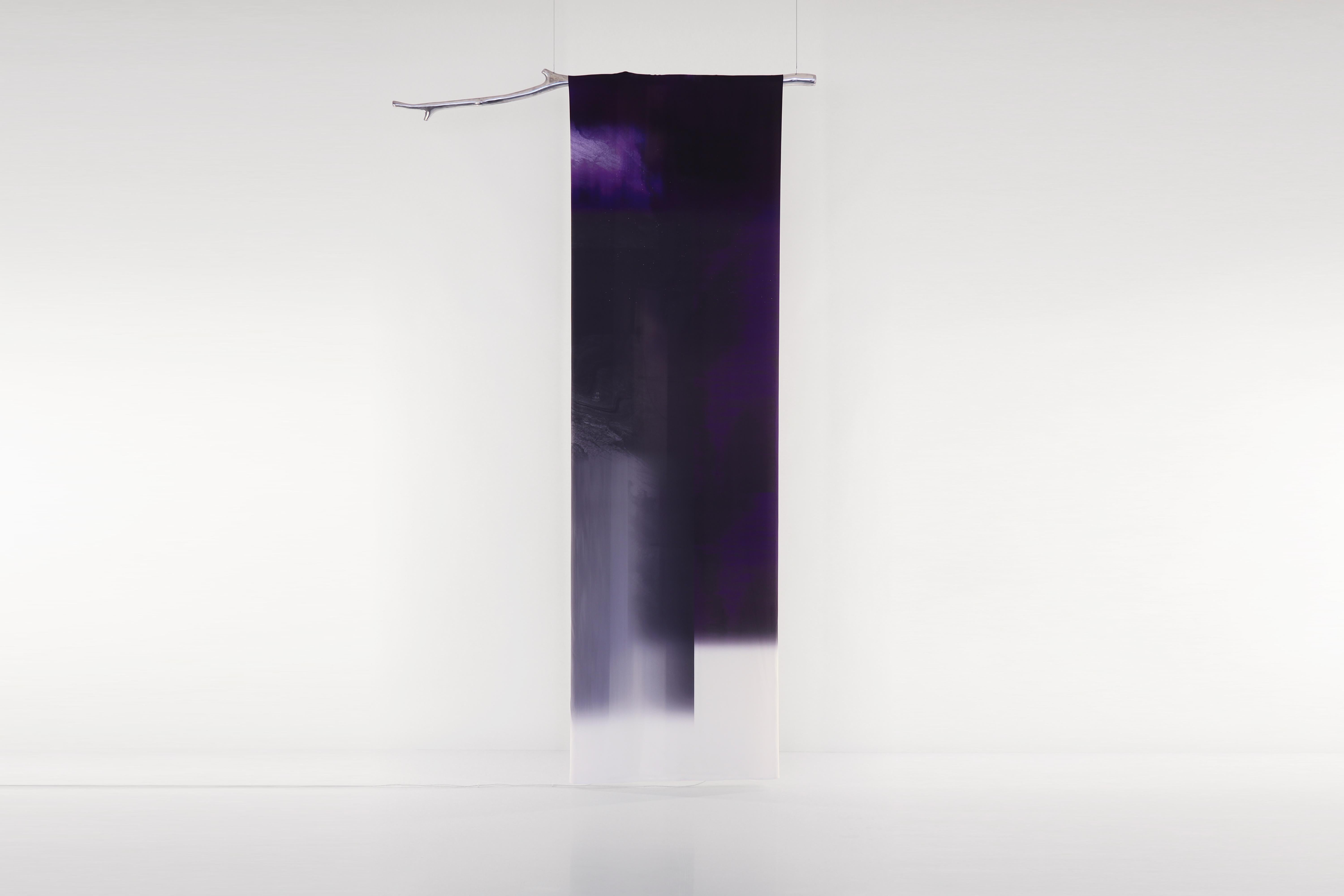 Post-Modern Longing for the Space Between Stars Purple Fabric Light by Batten and Kamp