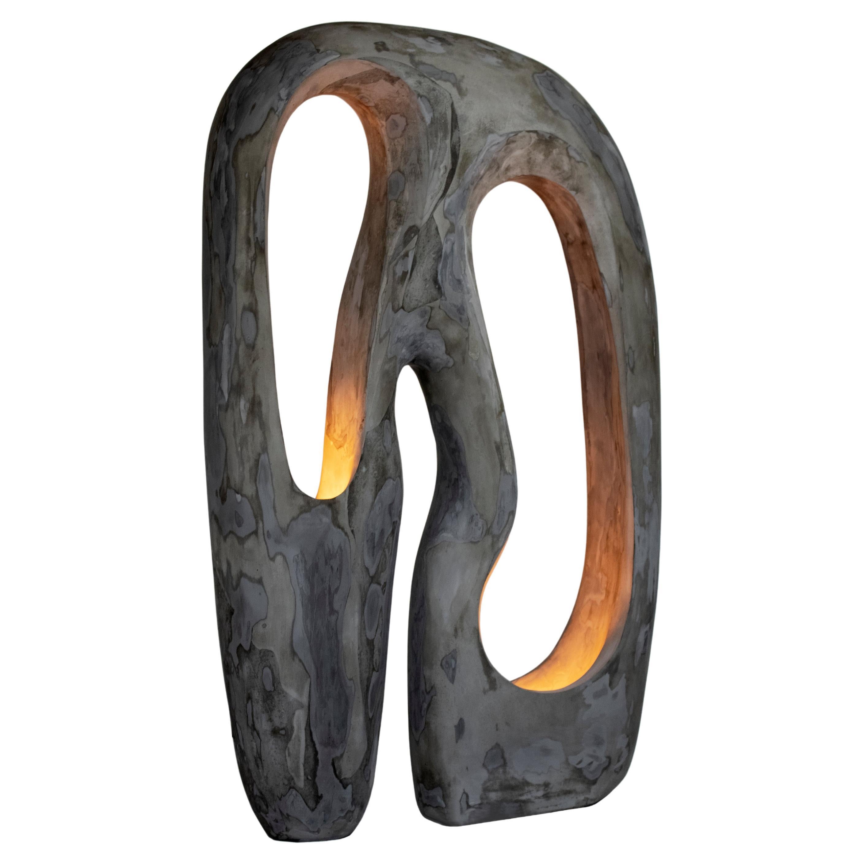 Lampadaire sculptural contemporain Longing, design de collection organique par AOAO