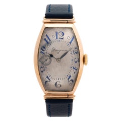 Longing Vintage Art Deco 14k Gelbgold Dress Watch:: einzigartig & Selten