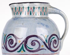 Longpark Large & Rare Art Deco Hand Painted Exhibition Art Pottery Jug