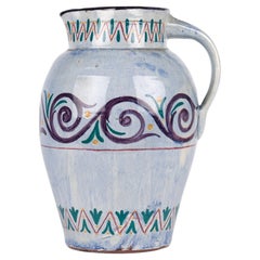 Longpark Large & Rare Art Deco Hand Painted Exhibition Art Pottery Jug