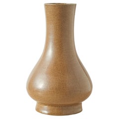 Longquan-Celadon-Vase mit brauner Teerosenglasur