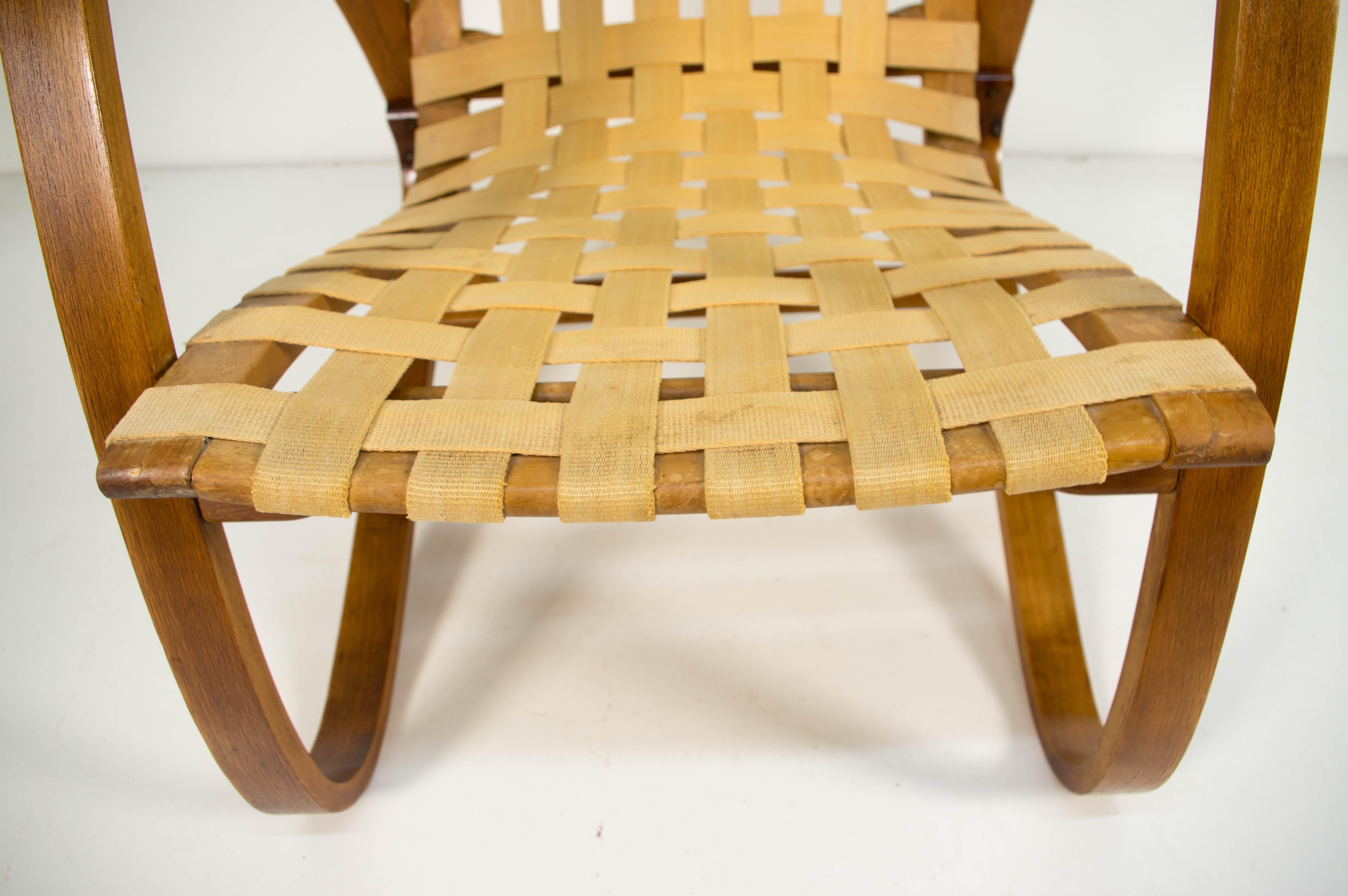 Longue Art Deco Armchair by Jan Vanek, 1930s 1