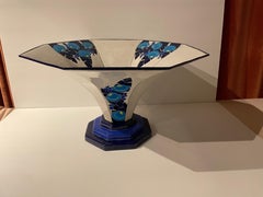 Longwy Art Deco French Cloisonné Ceramic Large Display Dish