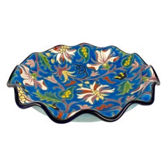 Longwy Ceramic Bowl French Art Deco Signed