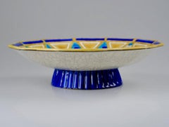 Longwy Ceramic Cloisonné Bowl or Coupe Art Deco