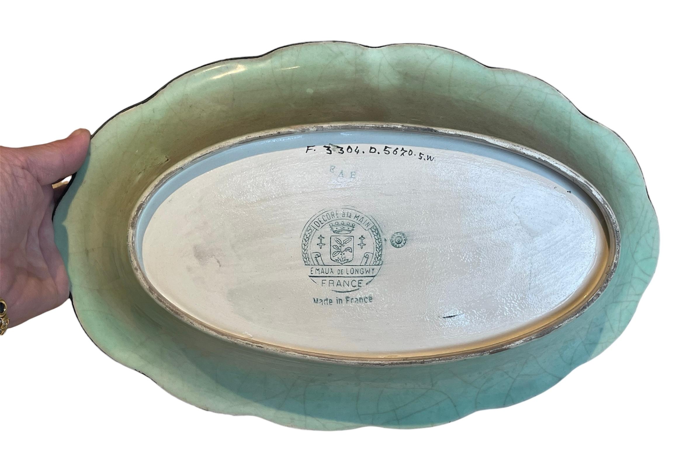 Longwy - Deep Enameled Dish For Sale 5