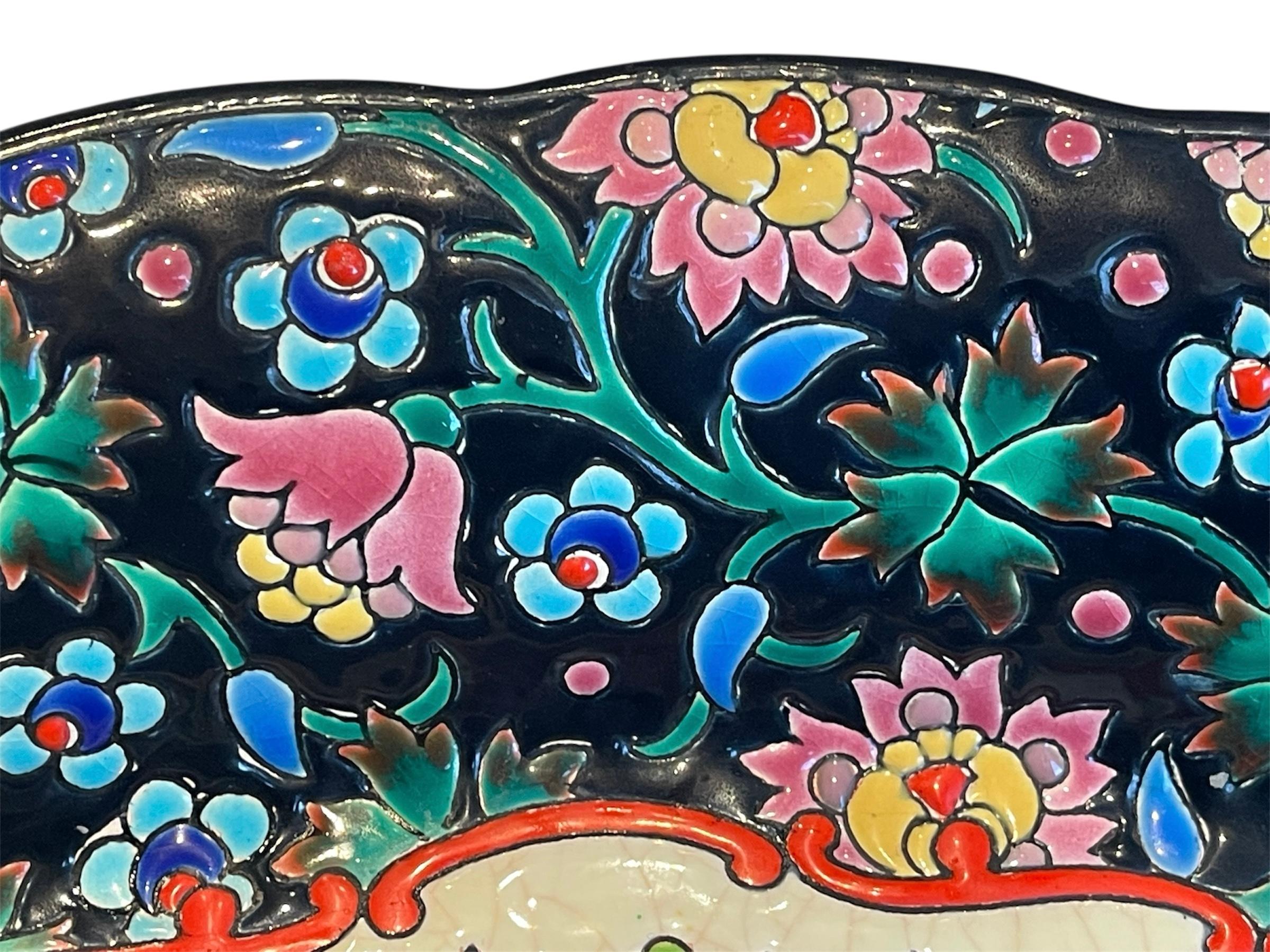 Longwy - Deep Enameled Dish For Sale 1