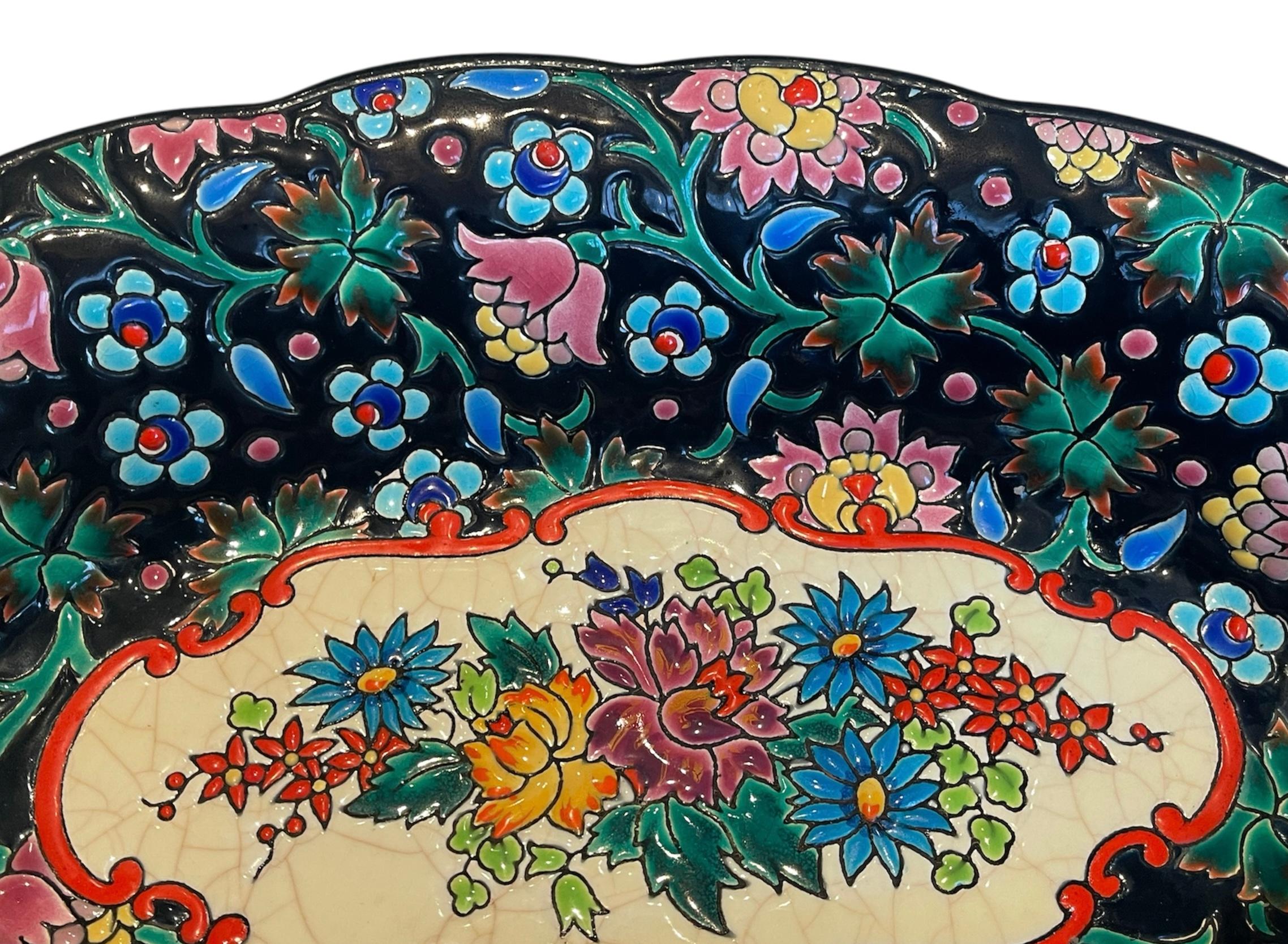 Longwy - Deep Enameled Dish For Sale 2