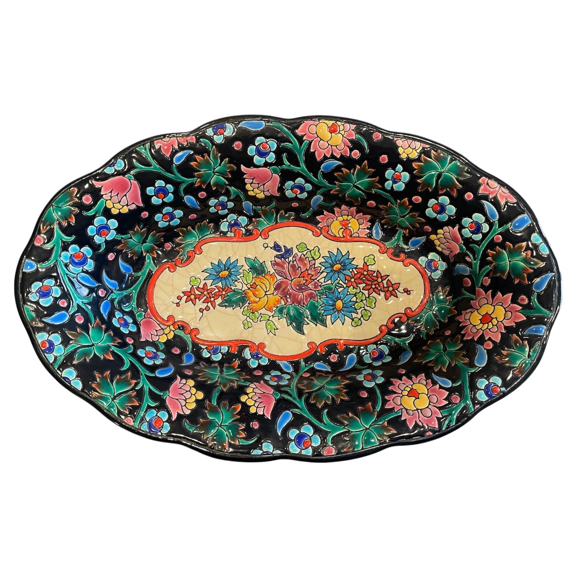 Longwy - Deep Enameled Dish For Sale