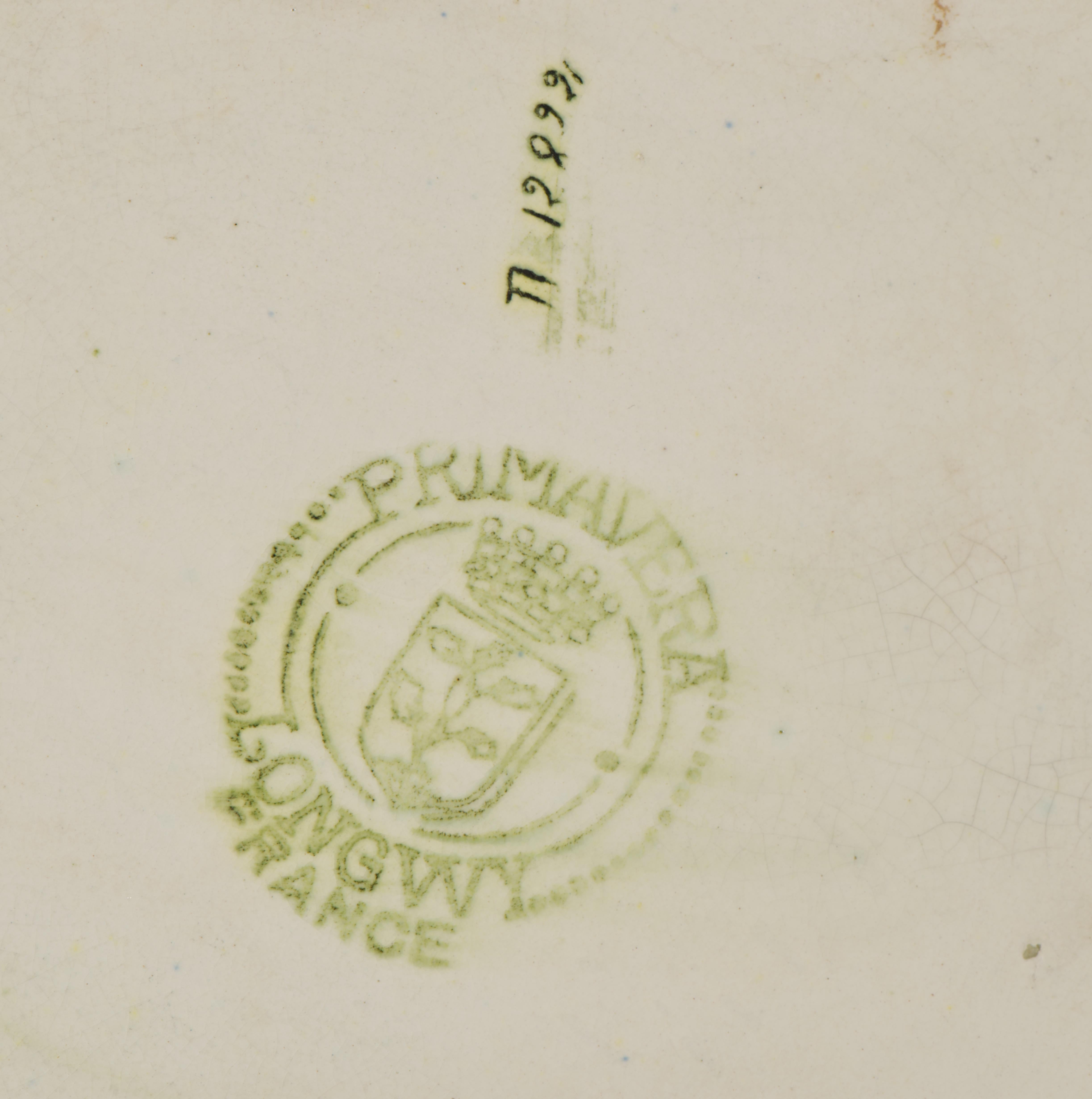 Longwy für Atelier Primavera Keramisches Tablett oder Plakette, Art Deco Frankreich 1920-1936 (Glasiert) im Angebot