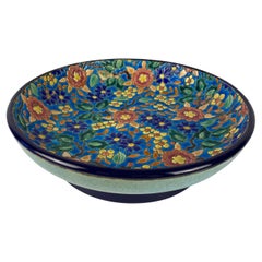 Longwy French Art Deco Ceramic Bowl