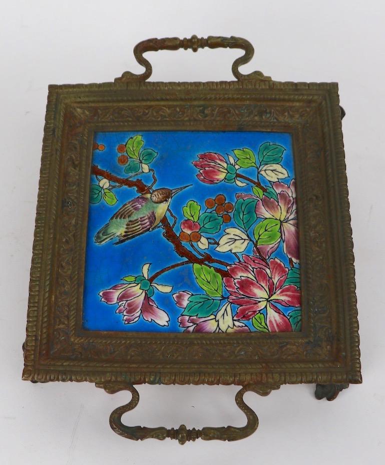 Flower Picture Frame in "Cloisonné" mosaic style 