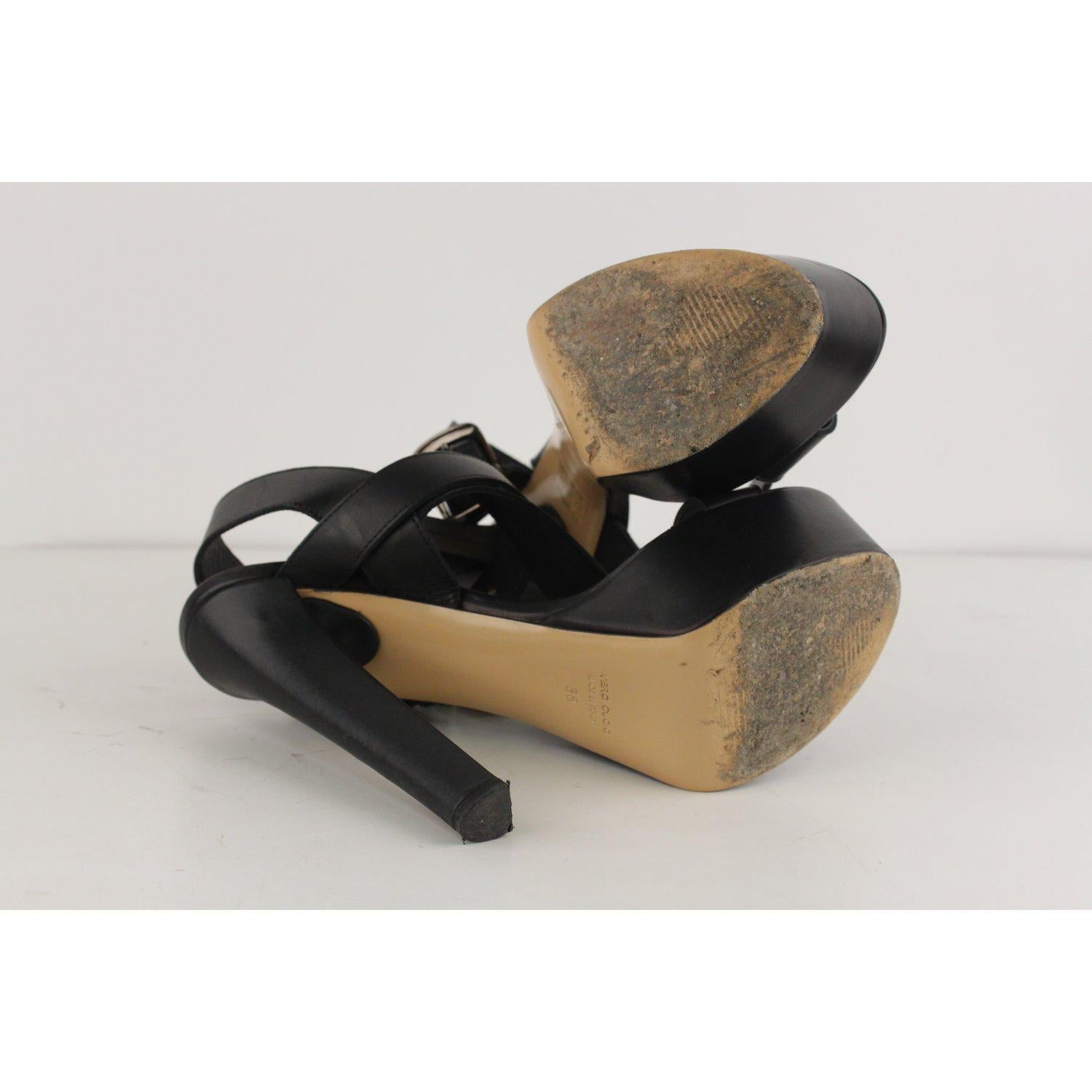 Lonigro Platform Sandals Heels Size 38 In Excellent Condition In Rome, Rome