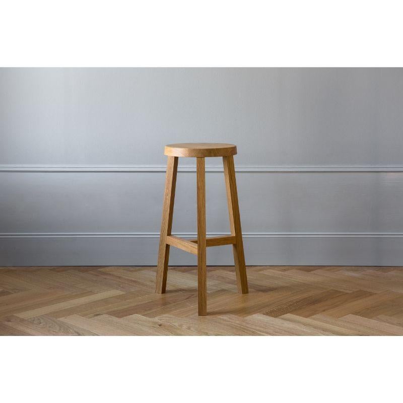 Lonna Bar Stool, Tall & Oak by Made by Choice In New Condition For Sale In Geneve, CH