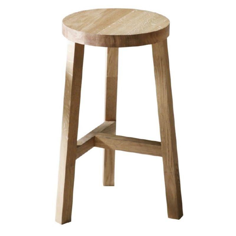 High Natural Oak DOM Stool by Marcos Zanuso Jr For Sale at 1stDibs