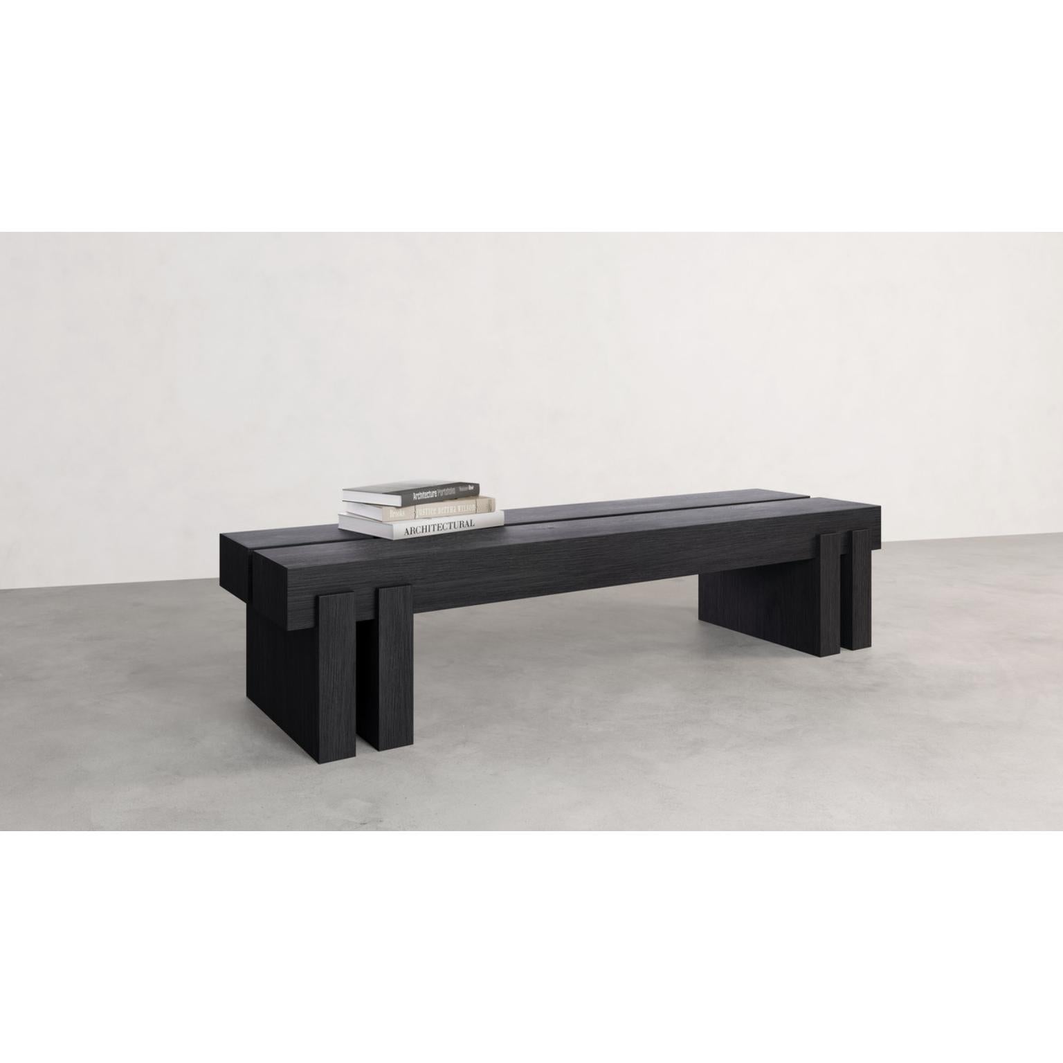 Looïs Bench by Studio Uwe Gaertner
Dimensions: D 60 x W 210 x H 47 cm.
Materials: Solid oak.

DESIGN BY STUDIO UWE GAERTNER

The furniture collection from Studio Uwe Gaertner is a harmonious fusion of glamour and reduction. Each piece is a statement