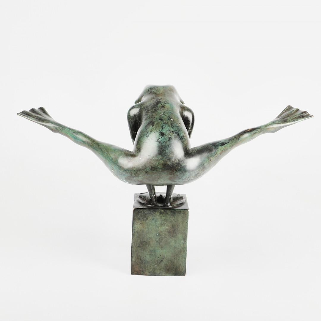 Modern Look at my legs - Bronze frog by R + R Art & Design