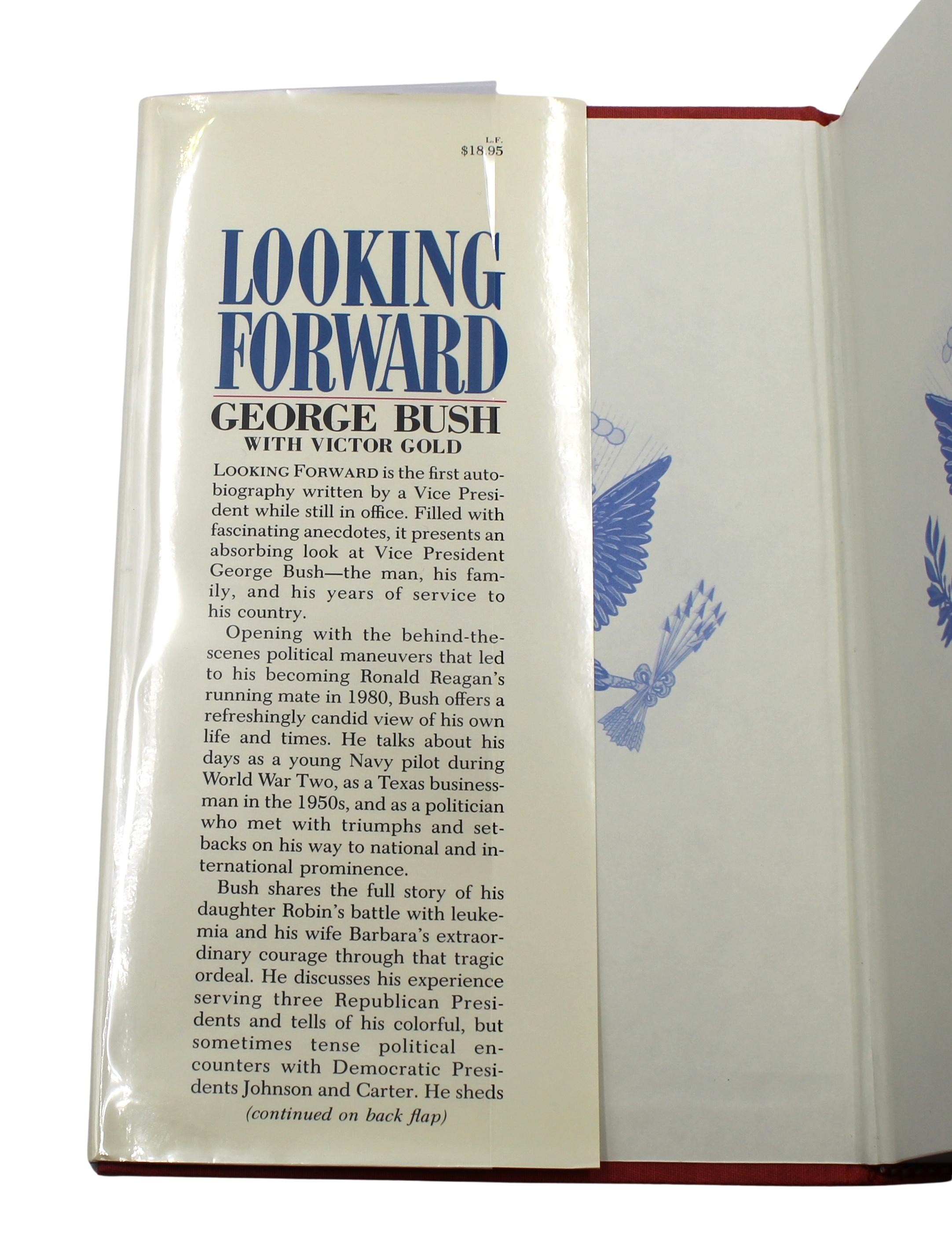 Regarder vers l'avenir : Une autobiographie, signée par George Bush, première édition, 1987 en vente 8