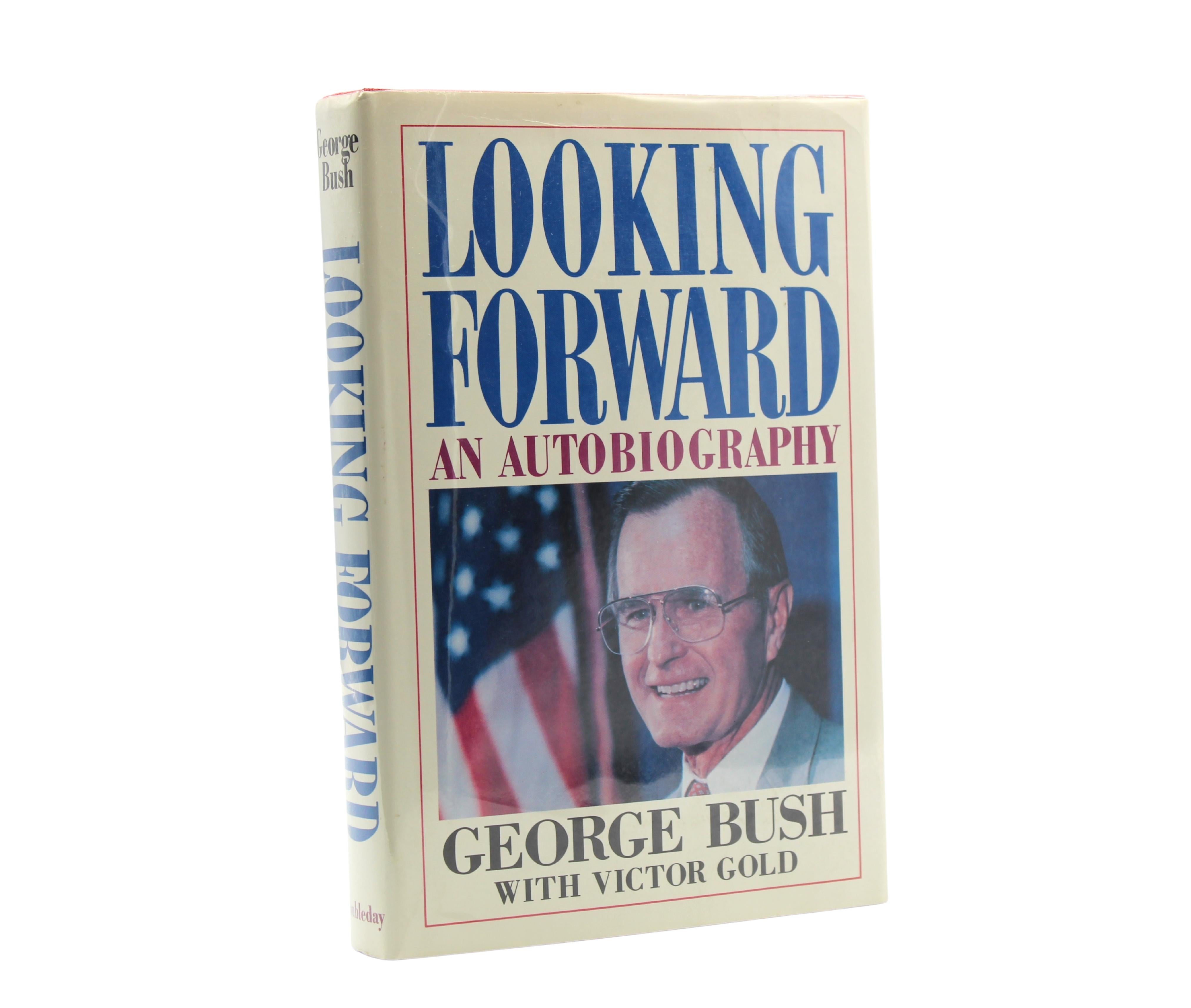 Regarder vers l'avenir : Une autobiographie, signée par George Bush, première édition, 1987 en vente 10