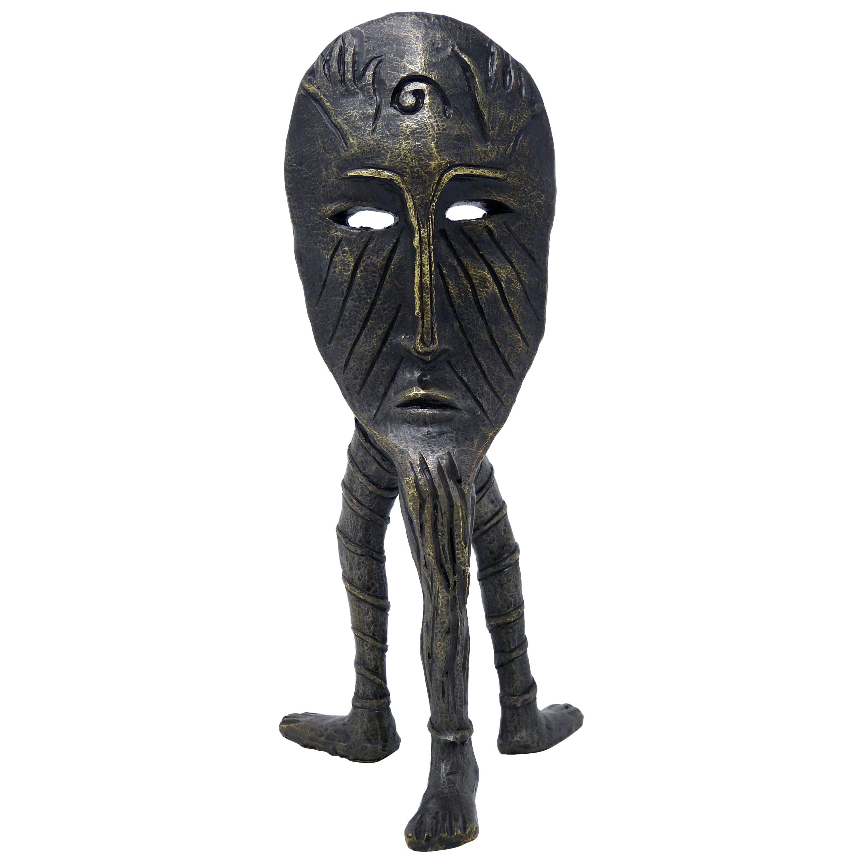 Looking Out Surrealism Bronze Sculpture by Alejandro Velasco