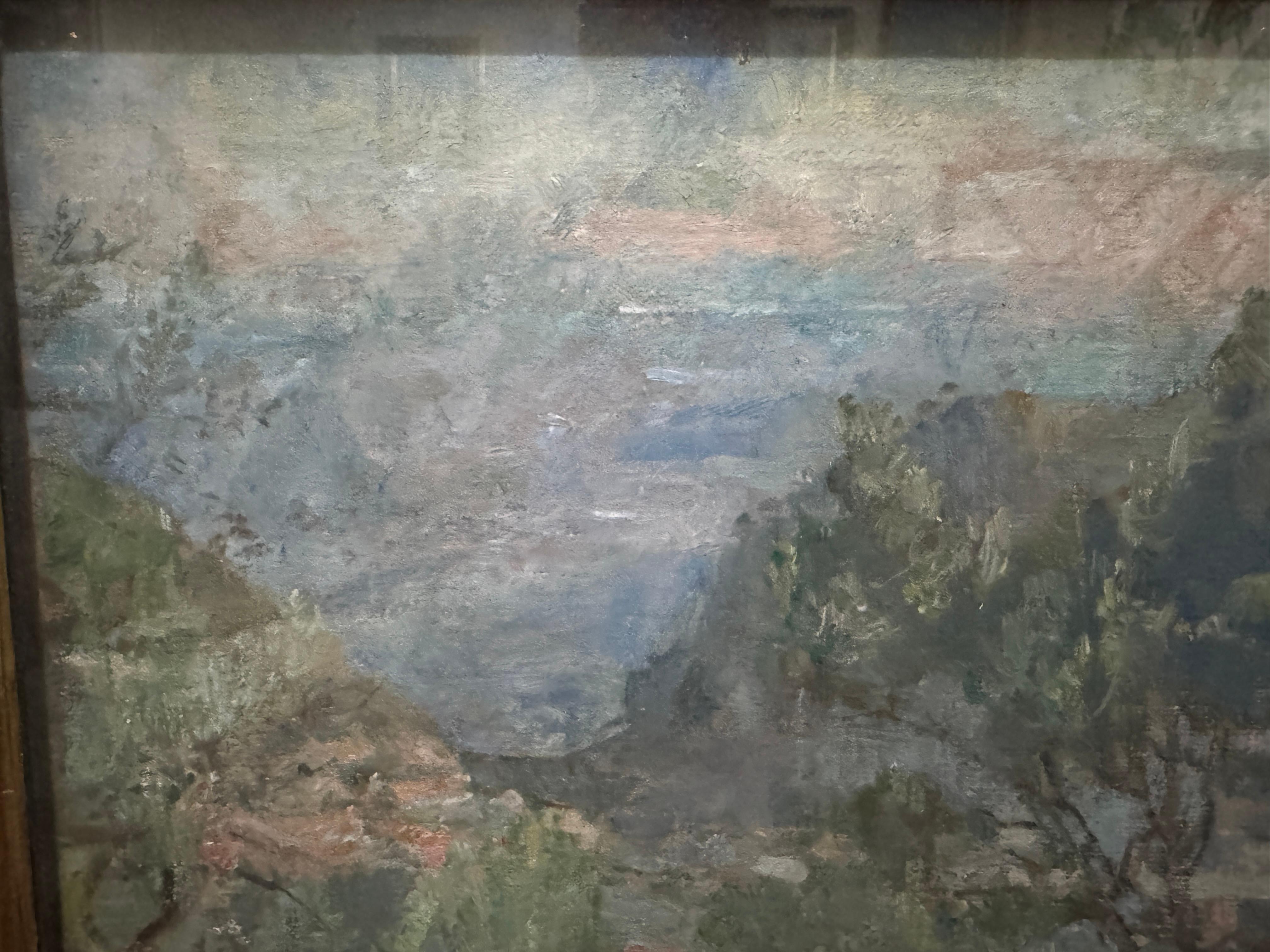English 'Looking out to sea, Mallorca' by Edmund Fairfax-Lucy (1945 - 2020) For Sale