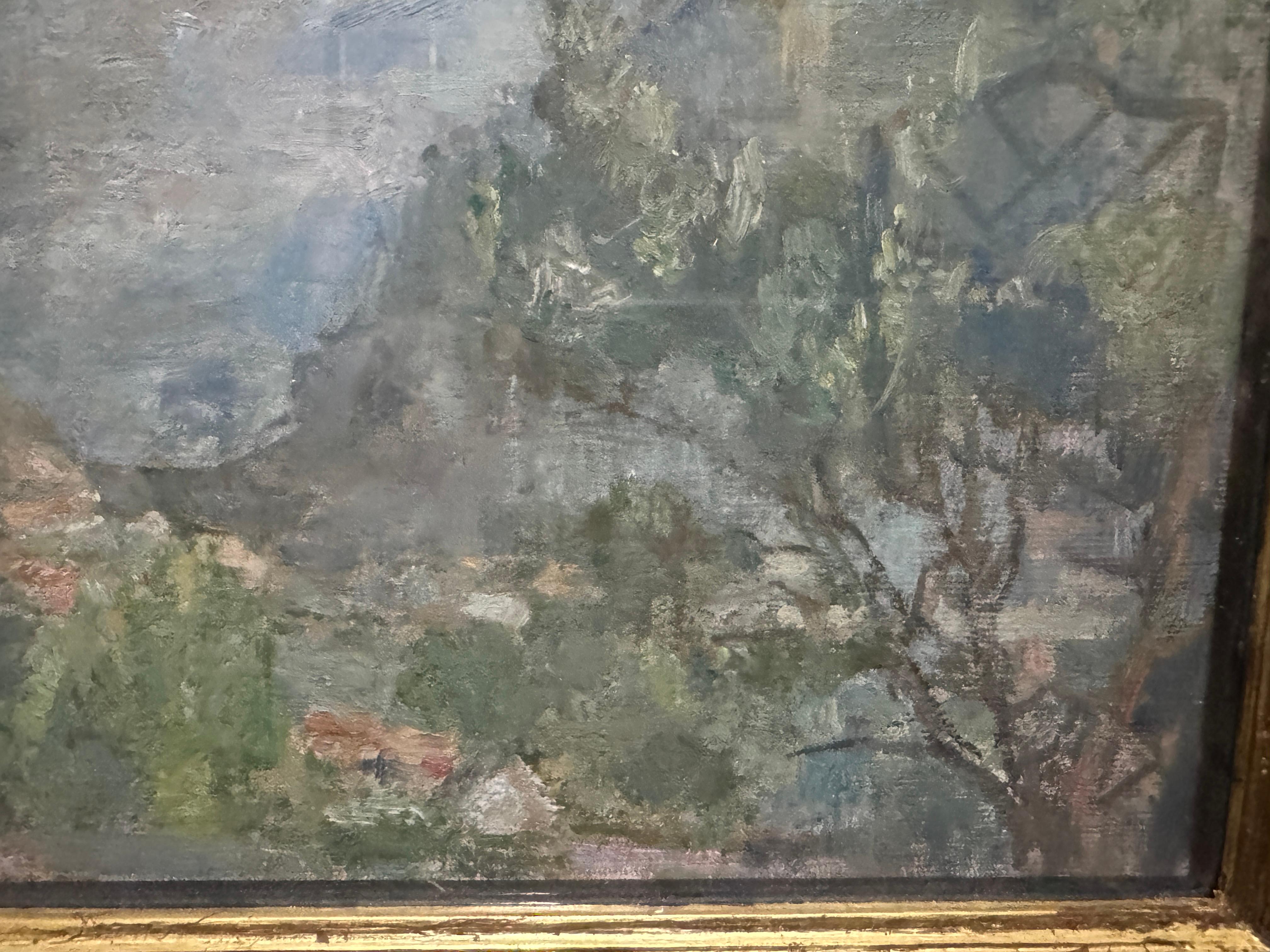'Looking out to sea, Mallorca' by Edmund Fairfax-Lucy (1945 - 2020) In Good Condition For Sale In Basildon, GB