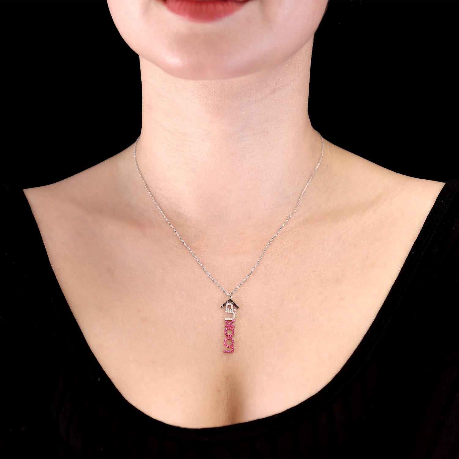 da uomo o donna Ciondolo Micro-Pave 