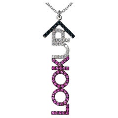 Used "Lookup" Micro-Pave Pendant by Leon Mege