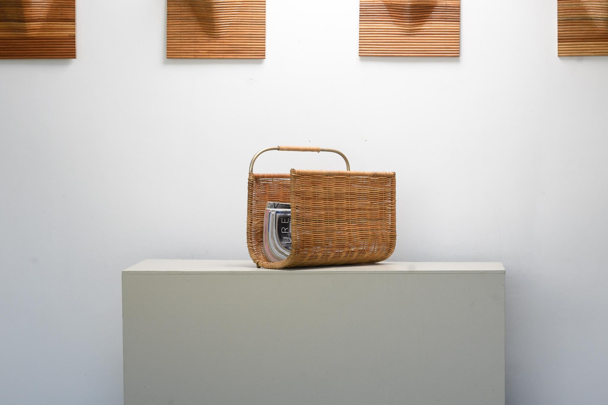 Portariviste in rattan Loom in vendita 4