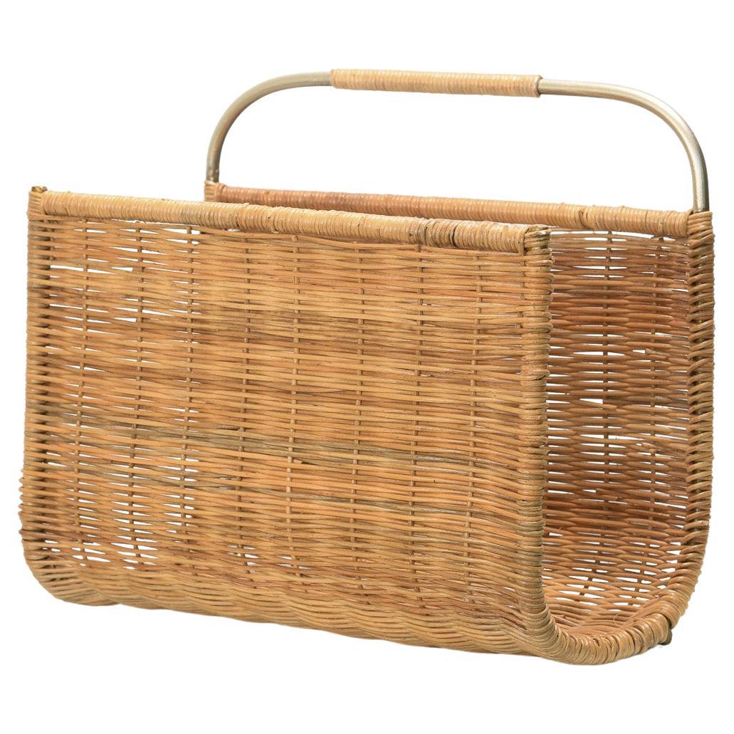 Porte-revues Loom en rotin