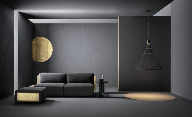 Loom Sofa in Brushed Brass by De Castelli For Sale at 1stDibs | pouf design